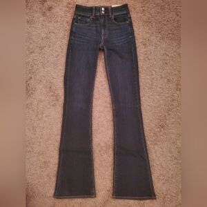 American Eagle Hi-Rise Artist Flare size 0 Long Jeans NWT